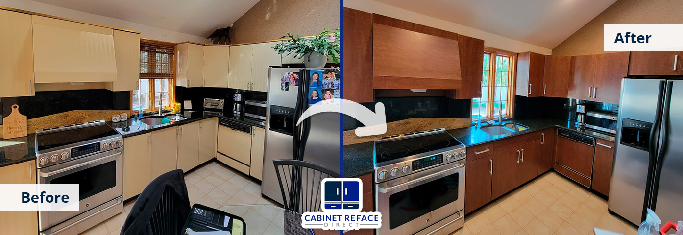 Nassau Cabinet Refacing Before and After